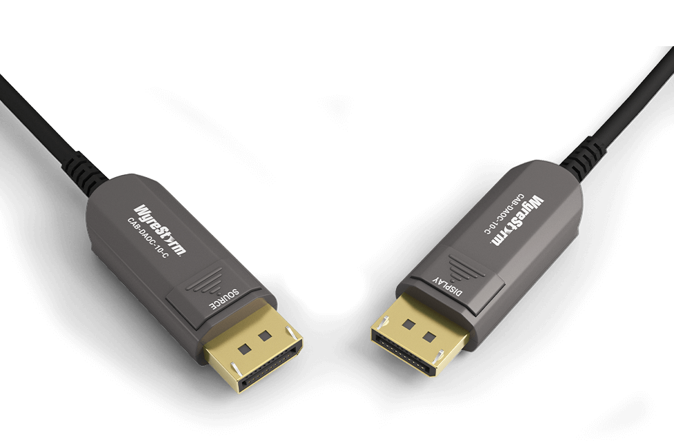 WyreStorm CAB-DAOC-10-C — 32Gbps 8K 60Hz DisplayPort 1.4 Active Optical Cable with DP++ Support (10m/32ft) CPR, CL3 Approvals