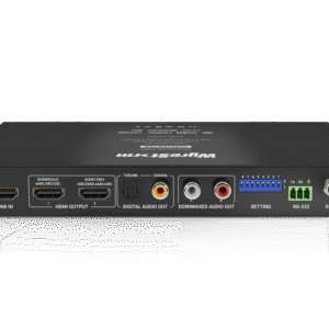 WyreStorm CON-H2-DD-EARC — 4K/60 In-line HDMI Scaler with DSP-Controlled Audio Breakout, Dolby TrueHD & DTS-HD Downmixing and eARC Output