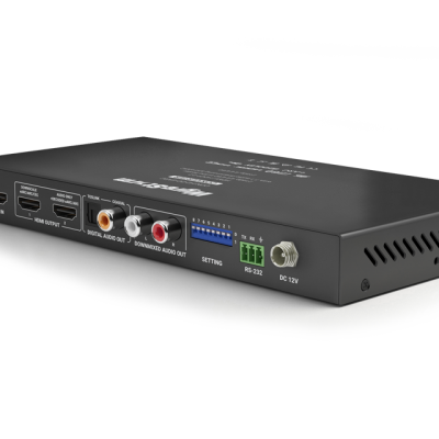 WyreStorm CON-H2-DD-EARC — 4K/60 In-line HDMI Scaler with DSP-Controlled Audio Breakout, Dolby TrueHD & DTS-HD Downmixing and eARC Output - Görsel 3