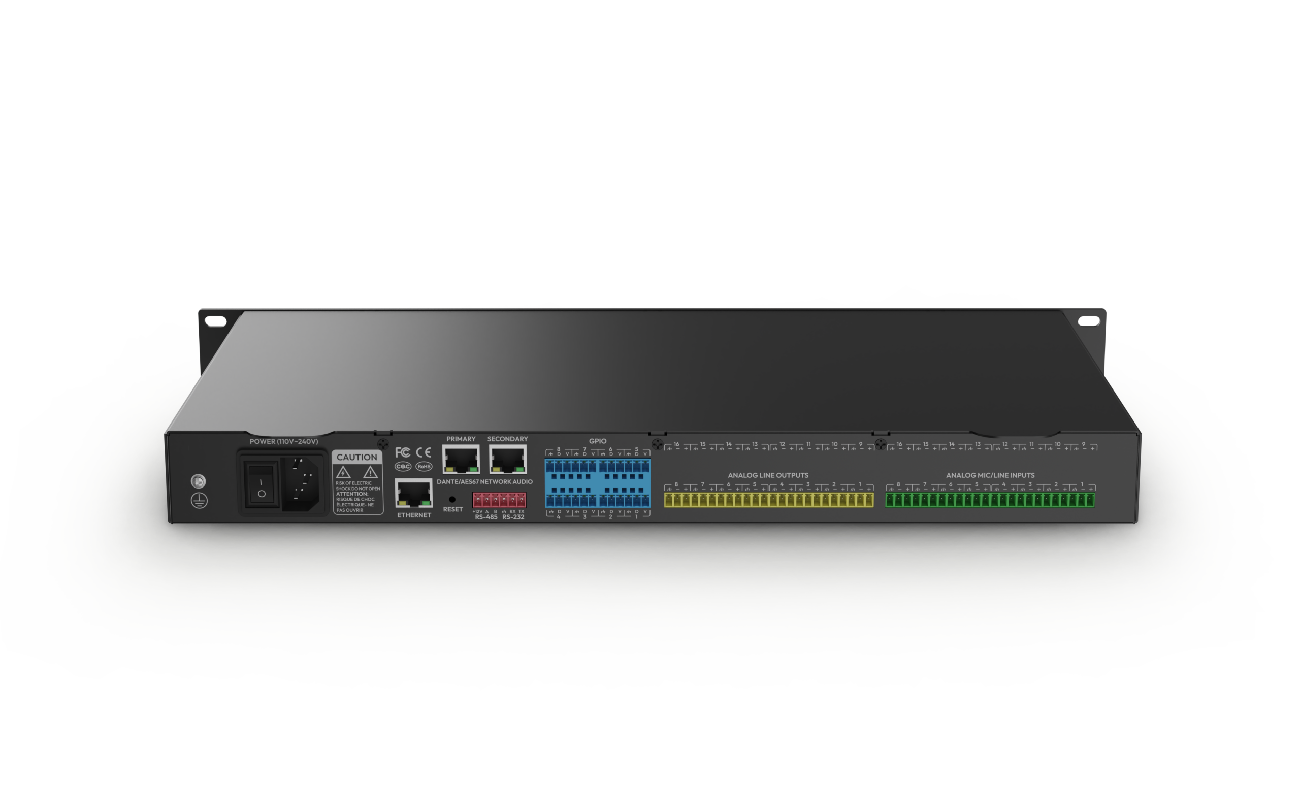 WyreStorm DSP-88-DNT 8x8 Digital Audio Processor with 8x8 Dante Network Audio