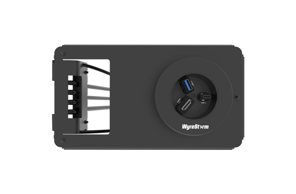 WyreStorm IDB-300 — Retractable In-Desk Box Solution with USB-C, HDMI & USB 3.0