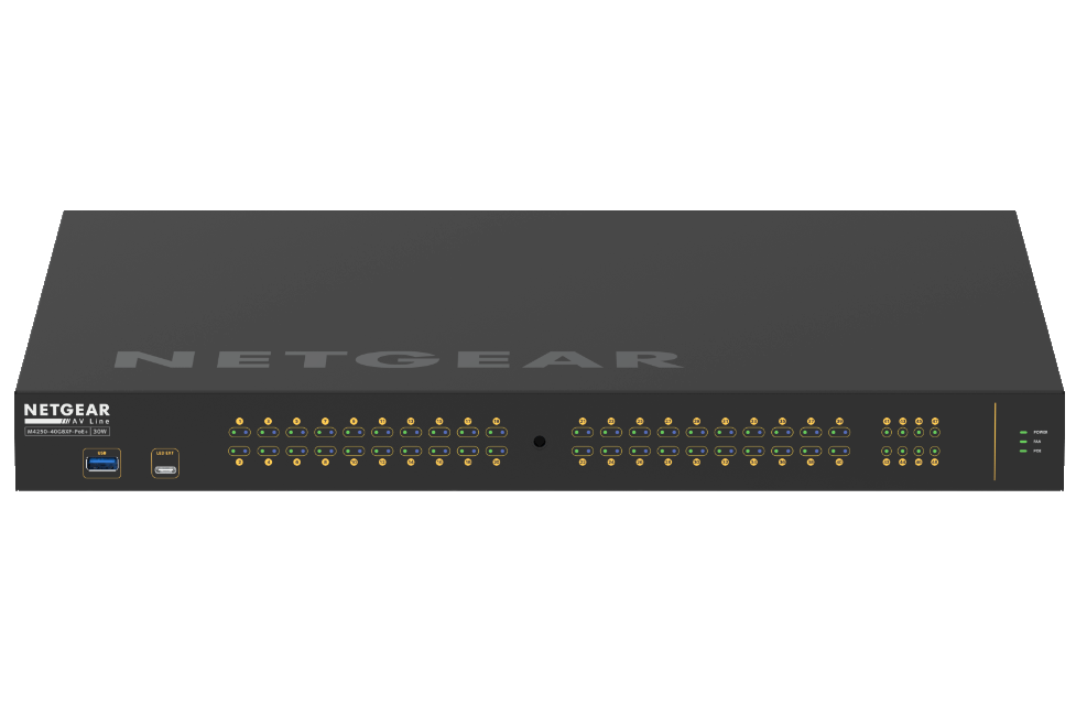 WyreStorm M4250-GSM4248PX-40P — Netgear Pre-configured 1GbE 48-port Switch with 1G/10G Uplinks for use with NetworkHD 100, 400 & 500 Series - Görsel 3
