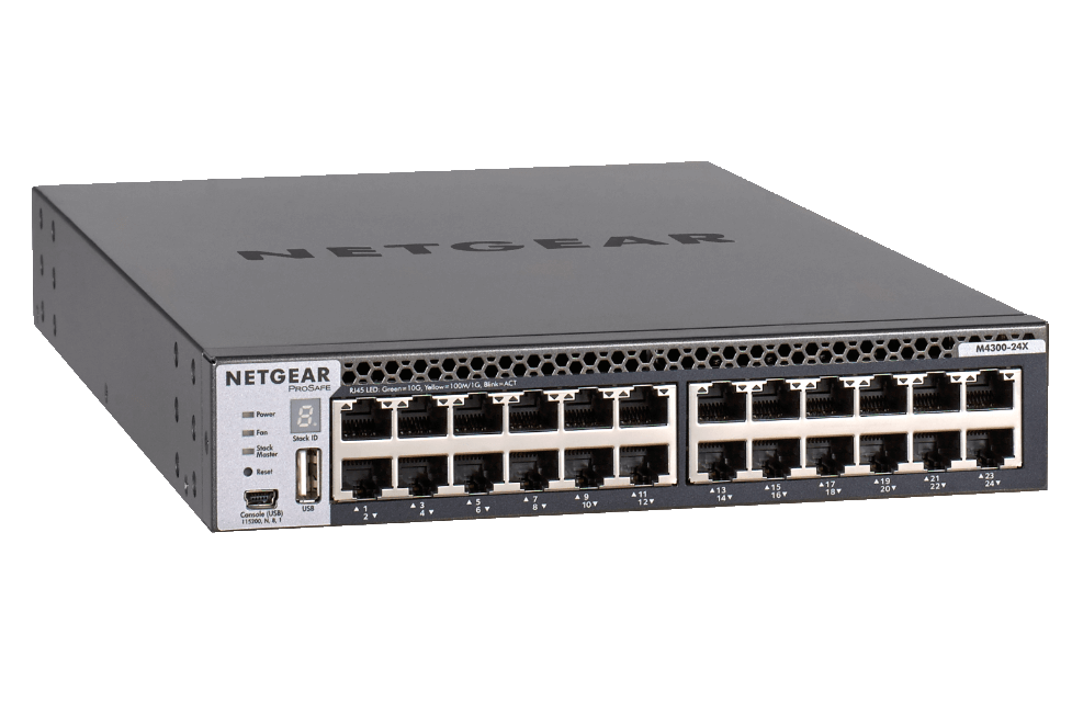 WyreStorm M4300-XSM4324CS-24X — Netgear Pre-configured 10GbE 24-port Switch for use with NetworkHD 600 Series