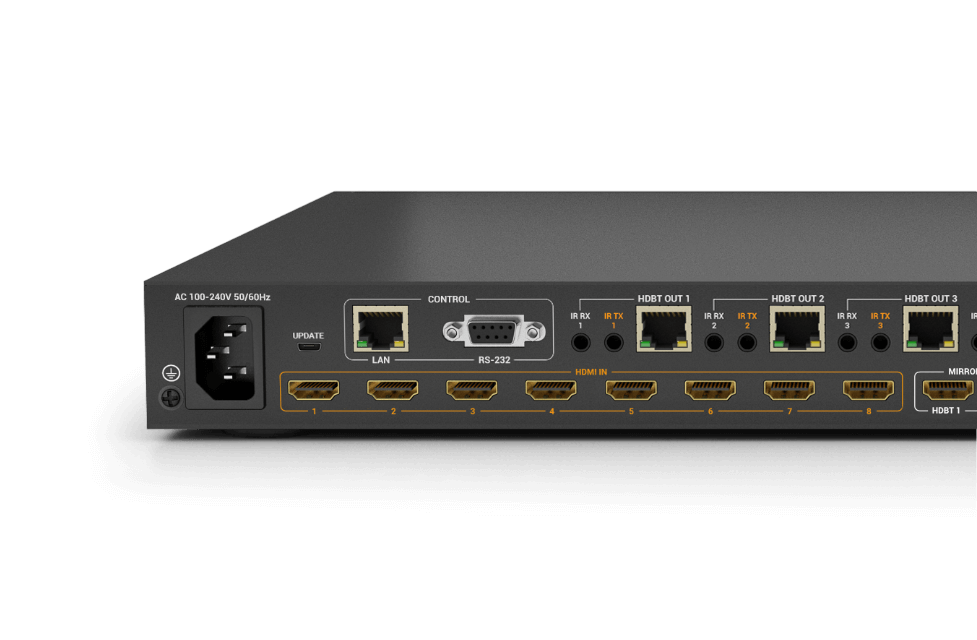 WyreStorm MXV-0808-H2L — 8x8 4K60 'Lite' HDBaseT Matrix - Görsel 3