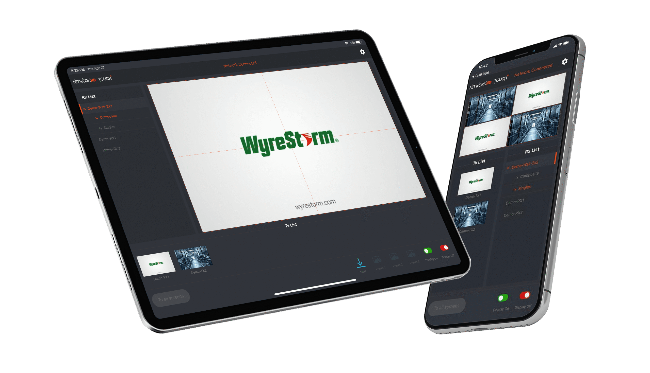 WyreStorm NHD-TOUCHPLUS — Touchscreen control application for NetworkHD 110 Series