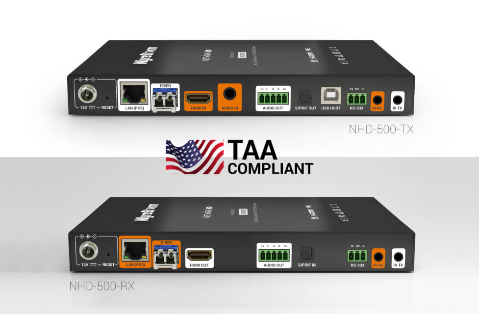 WyreStorm NHD-500-T — NetworkHD 500 Series 4K60 4:4:4 JPEG2000 TAA Compliant Encoder & Decoder