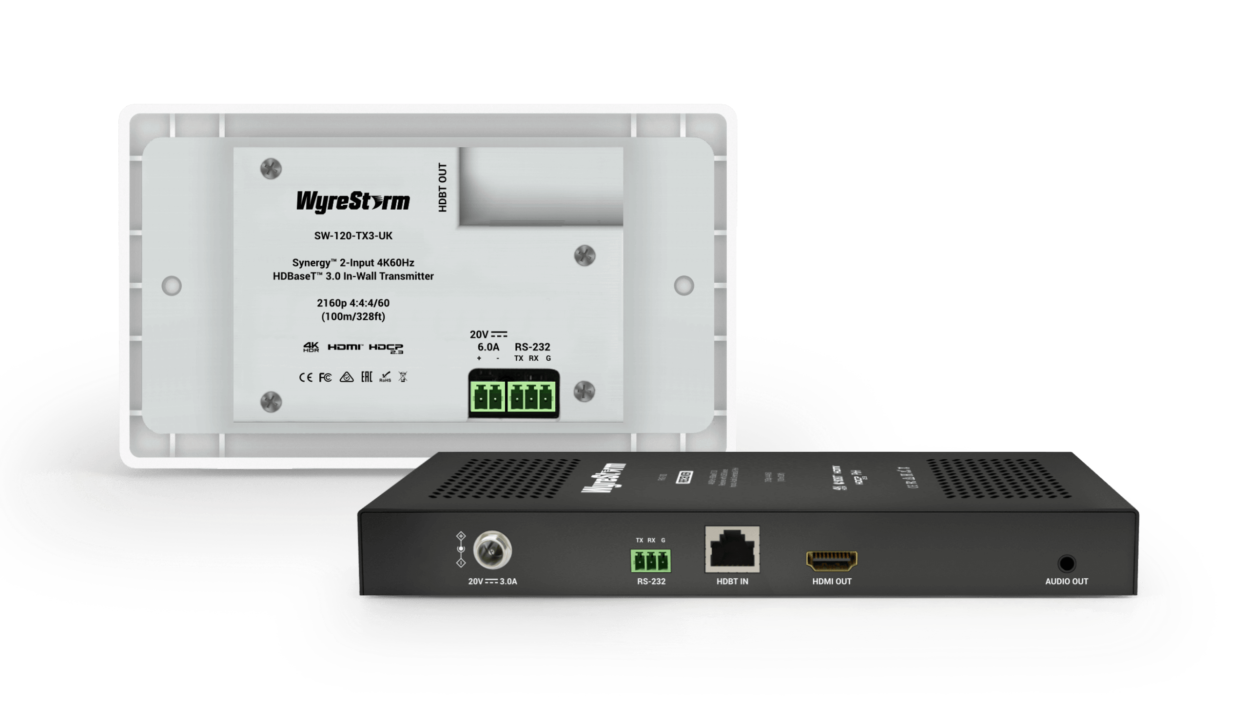 WyreStorm SWX-100-IW-UK — In-Wall Kit with the SW-120-TX3-UK Transmitter and RX3-100 Receiver - Görsel 2