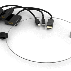 WyreStorm WYRERING — Adapter Ring with USB-C, DisplayPort & Mini DisplayPort to HDMI with Cable Lock