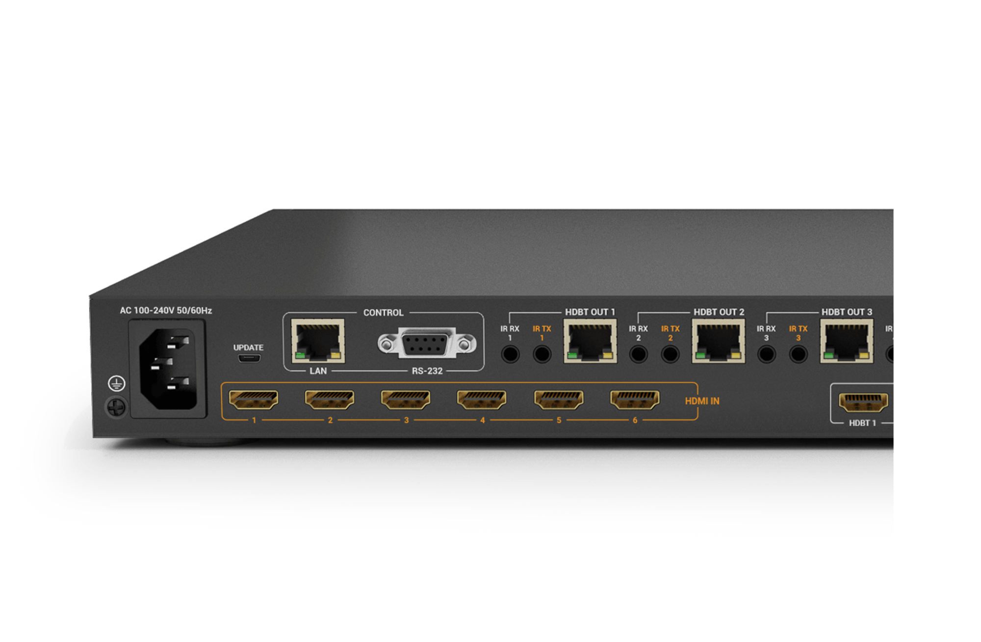 WyreStorm MXV-0606-H2A v3 — 4K60 6x6 HDBaseT Matrix - Görsel 3