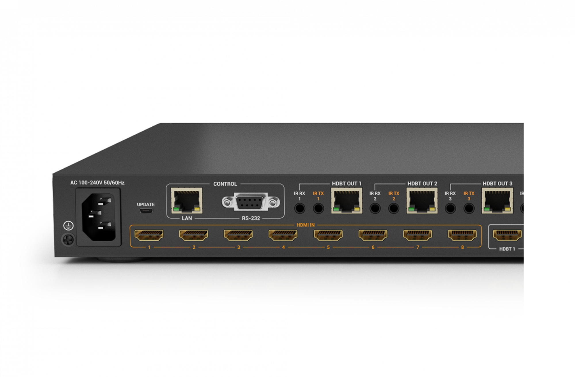 WyreStorm MXV-0808-H2A v3 — 4K60 8x8 HDBaseT Matrix - Görsel 3