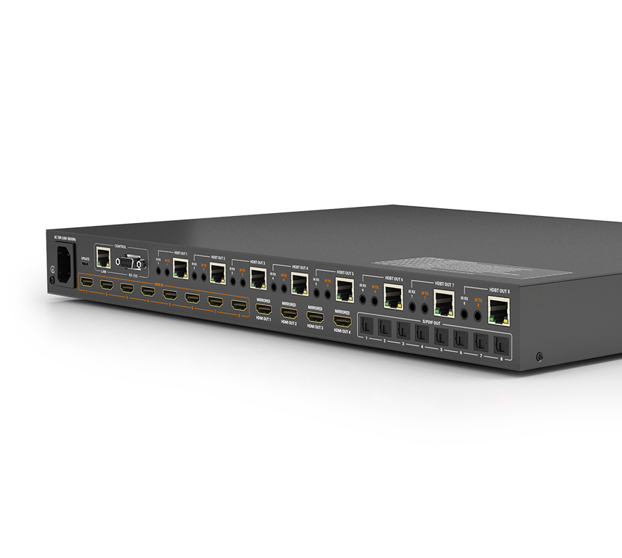 WyreStorm MXV-0808-H2A v3 — 4K60 8x8 HDBaseT Matrix - Görsel 2