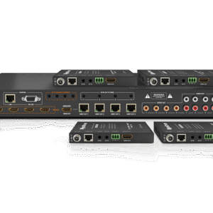 WyreStorm MX-0404-HDBT-H2A-KIT — 4K 4x4 HDBaseT Matrix with Receivers